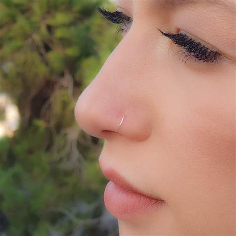 really thin nose ring|thin nose ring size.